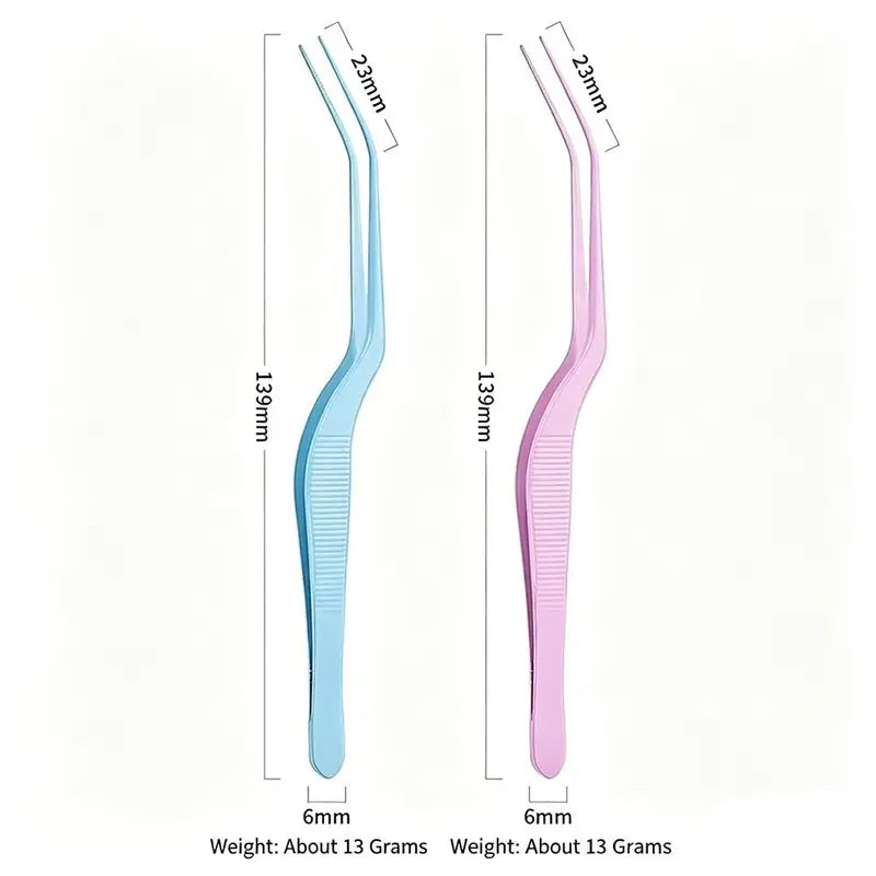 Stainless Steel Bead Picking Tweezers Anti-Static Precision 2.6mm for False Eyelash Application