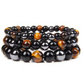 Natural Obsidian Hematite Tiger Eye Beads Bracelets for Men and Women – Healing Jewelry
