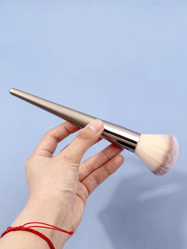 Large Soft Powder Brush with Wooden Handle for Blush & Makeup