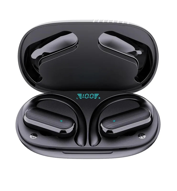 Open-Ear Wireless Earbuds with LED Power Display Sport Headset