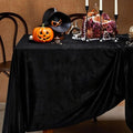 Black Velvet Tablecloth for Party Wedding & Event Decor - Solid Rectangle