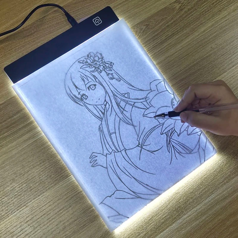LED Drawing Copy Pad with Dimmable Light for Kids Art & Animation