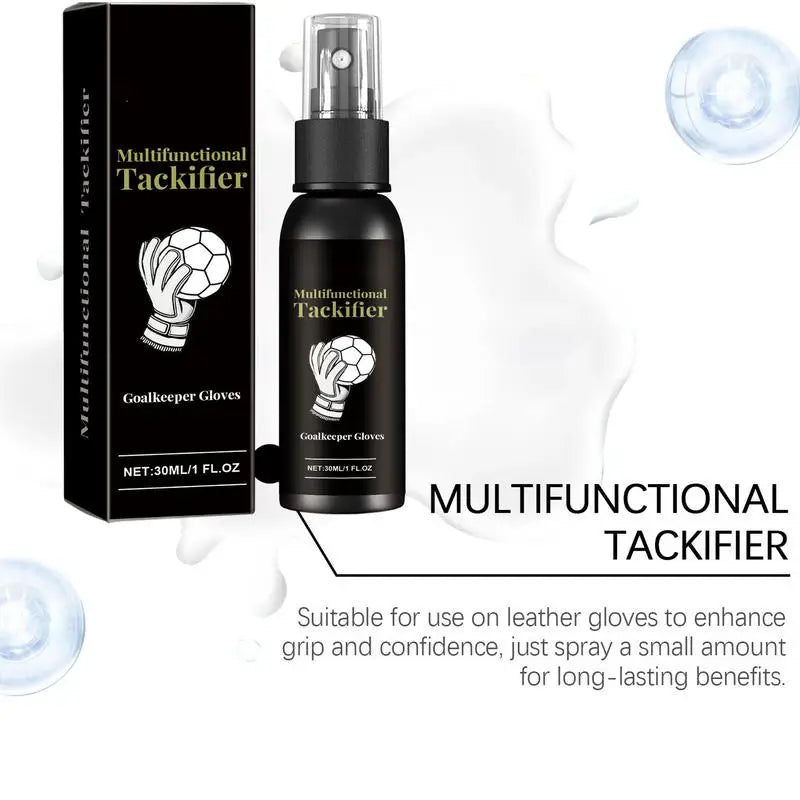 30ml Football Glove Grip Spray for Goalkeeper Gloves - Enhances Stickiness & Performance