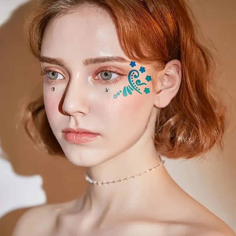 16PCS Reusable Face Painting Stencils for Children Cartoon Flower Heart Body Art