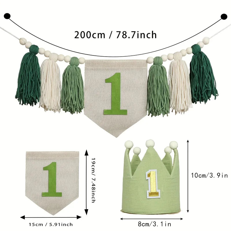 First Birthday Party Decorations Wall Backdrop for Kids Nursery Baby Room