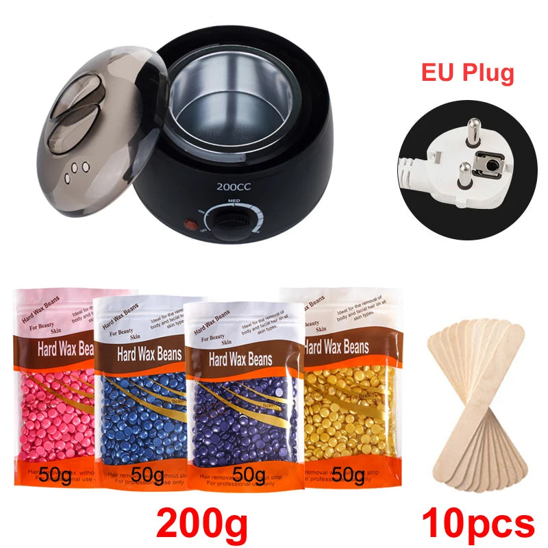 200ml Hair Removal Wax Heater for Body & Face, Fast Melting & Temperature Control