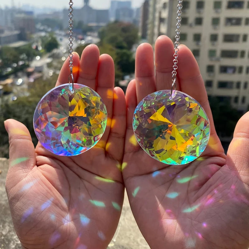 Crystal Solar Rainbow Maker for Windows - 2PCS 45mm Sun Catcher Decor