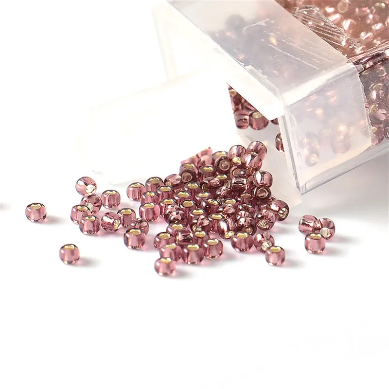 1000pcs Glass Seed Beads for Jewelry Making - Silver Lined Round 11/0 Beads