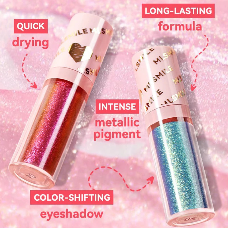 Multichrome Liquid Eyeshadow Set - Brightening, Quick Drying, Long-Lasting Makeup