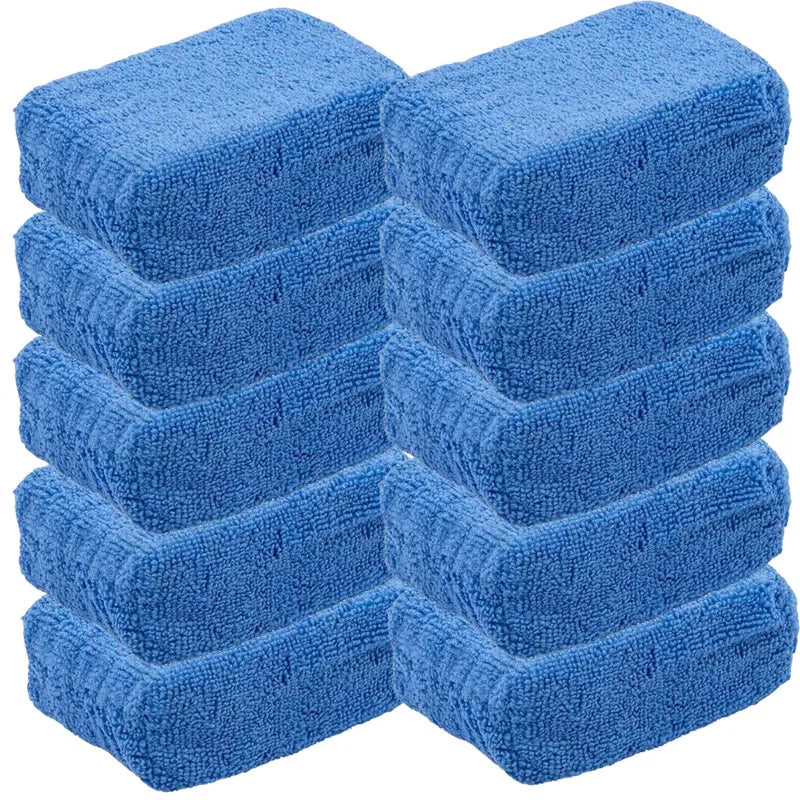 Car Wax Applicator Pads Microfiber Polishing Sponges for Auto Detailing Set
