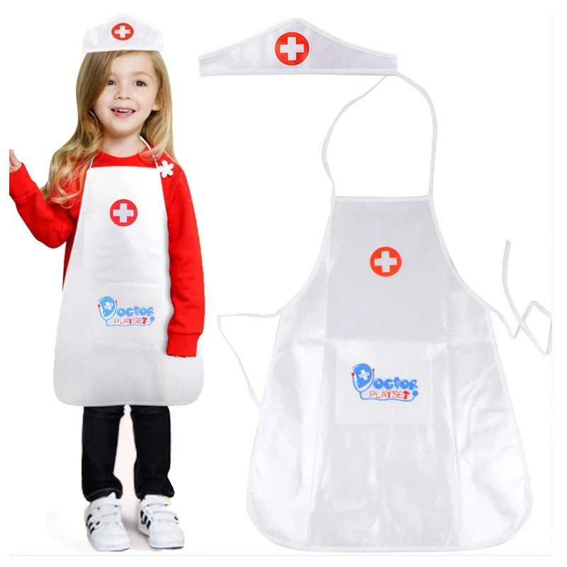Children's Halloween Nurse Costume Apron for Kids & Family Pretend Play