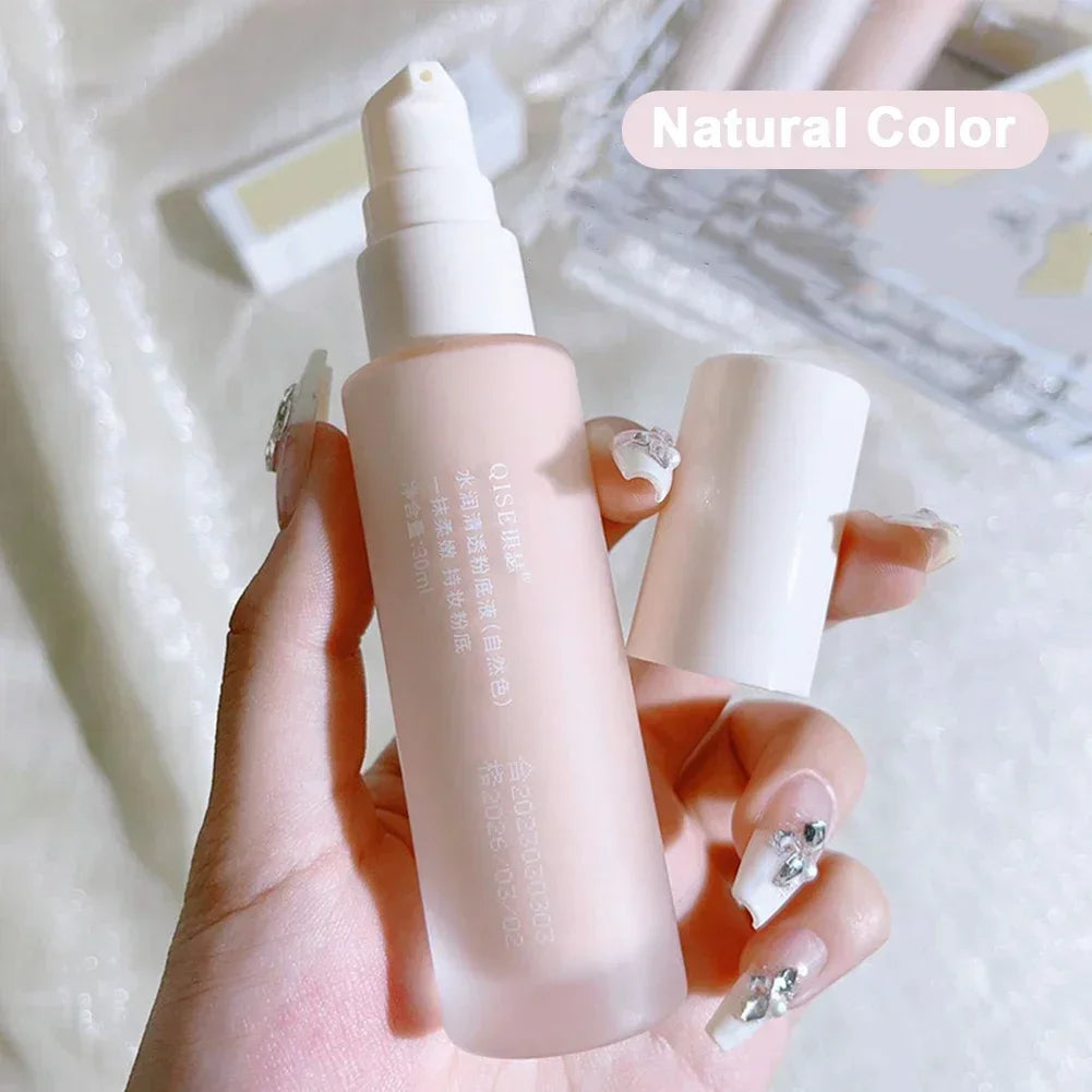 30ml Waterproof Long Wear Matte Liquid Foundation with Concealer - Natural Finish