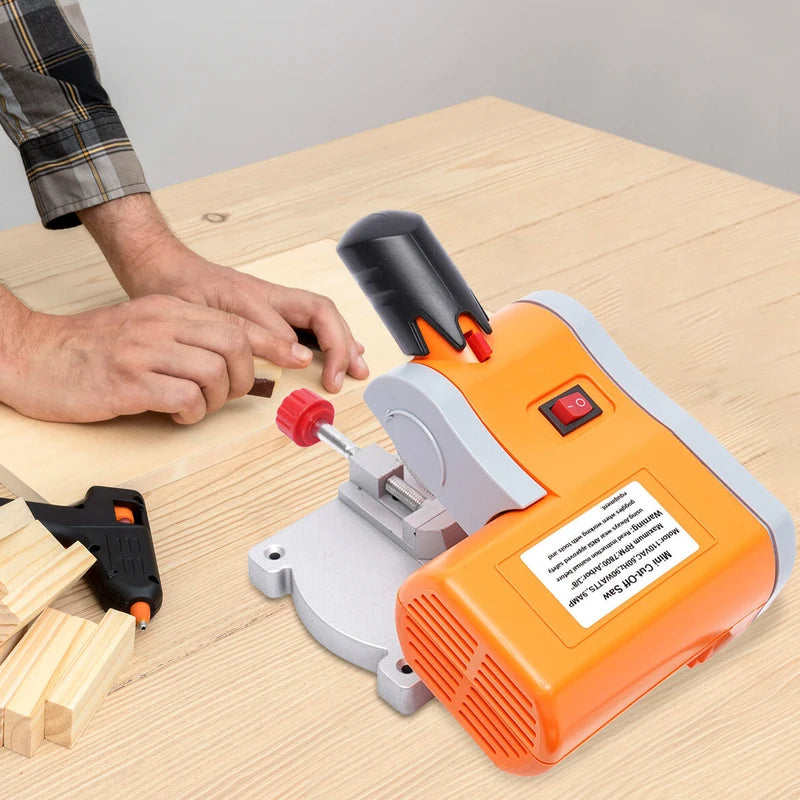 Mini Cut-Off Saw 7800RPM 90W Electric Cutting Machine for Wood, Metal, Plastic