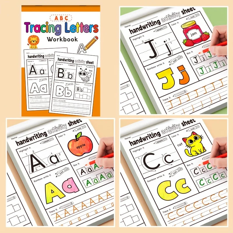 Children's Alphabet Practice Book for Preschoolers - Handwriting & Learning Exercises