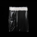 Disposable Lip Brush Set - 50 Nylon Lip Gloss & Lipstick Applicators with Colored Handles