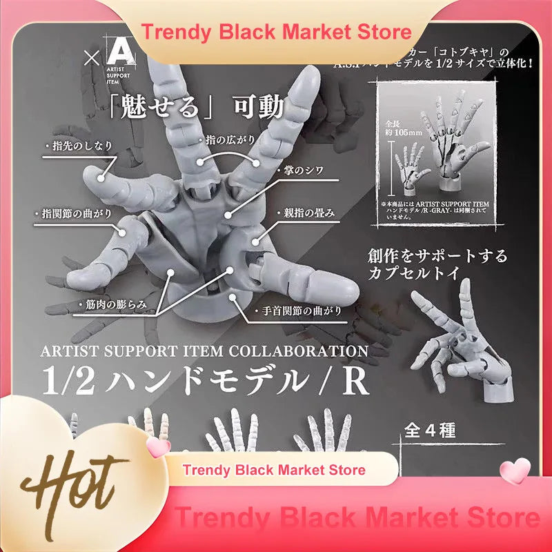 Mini Articulated Action Figure - Anime Character Model with Movable Joints