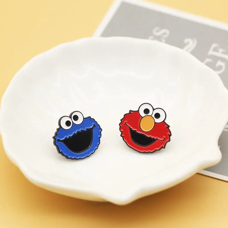 5Pcs Cartoon Animal Enamel Brooch Set Cute Jewelry Lapel Pins for Clothing