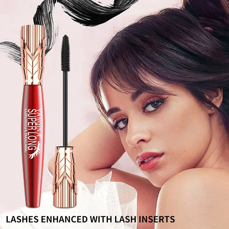 Waterproof 4D Lengthening Mascara - Volumizing, Smudge-Free, Long Lasting