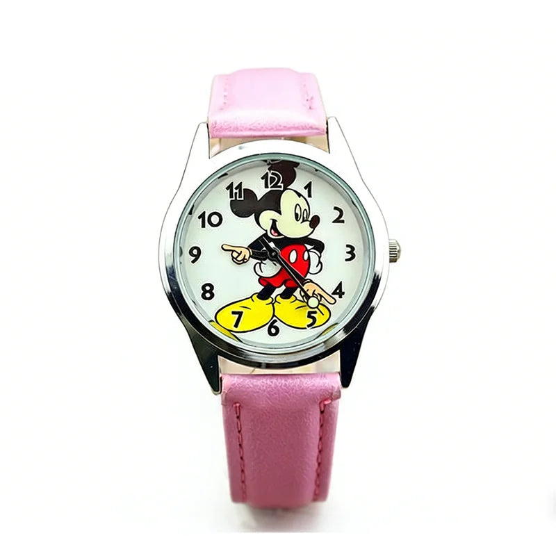 Children's Learning Quartz Watch with PU Leather Strap - Multiple Colors