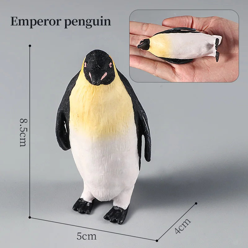 Marine Animal Action Figures Set - Whale Shark Octopus Penguin PVC Educational Toy