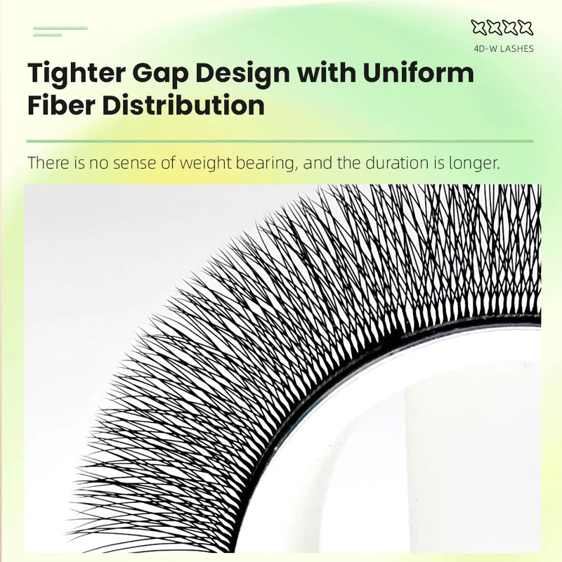 False Eyelash Extensions 4D V-Shaped Premade Volume Fans Natural Soft Lashes