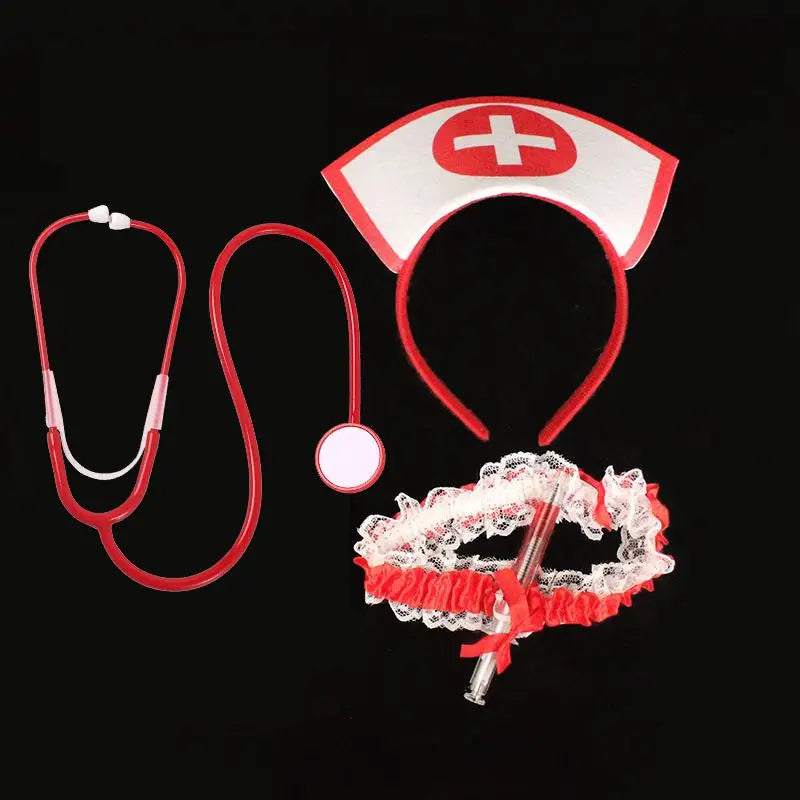 Nurse Hat Headband Costume Accessory for Halloween Cosplay Party Supplies