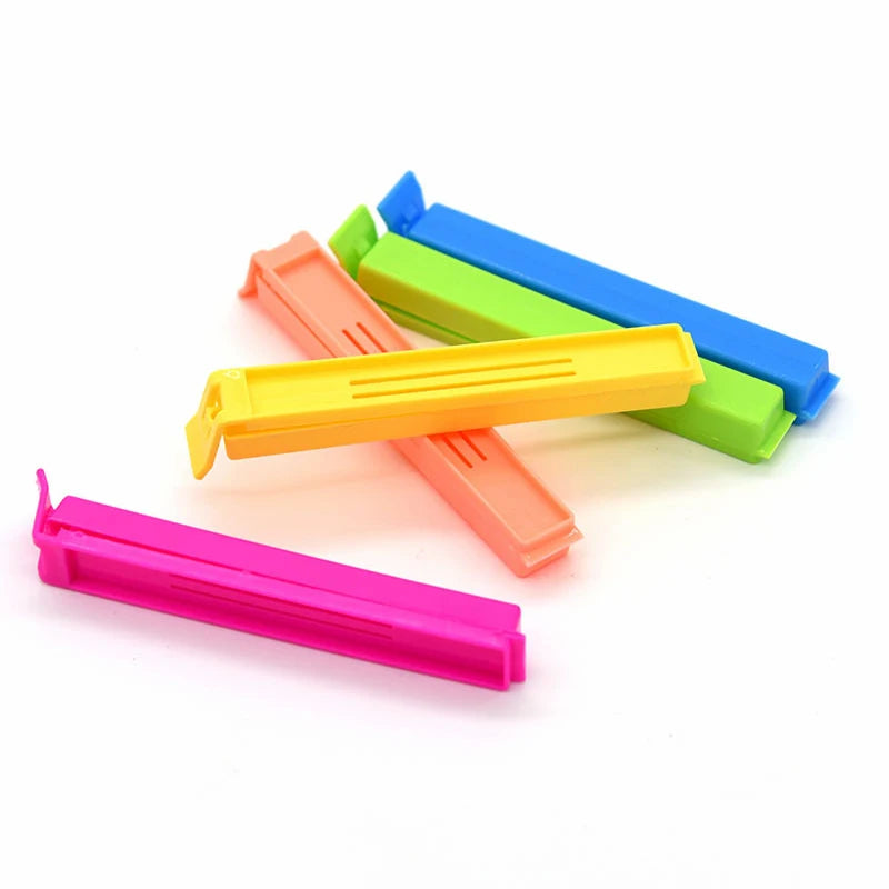Reusable Food Storage Sealing Clips Set - Colorful Kitchen Clamp Pack of 10-20