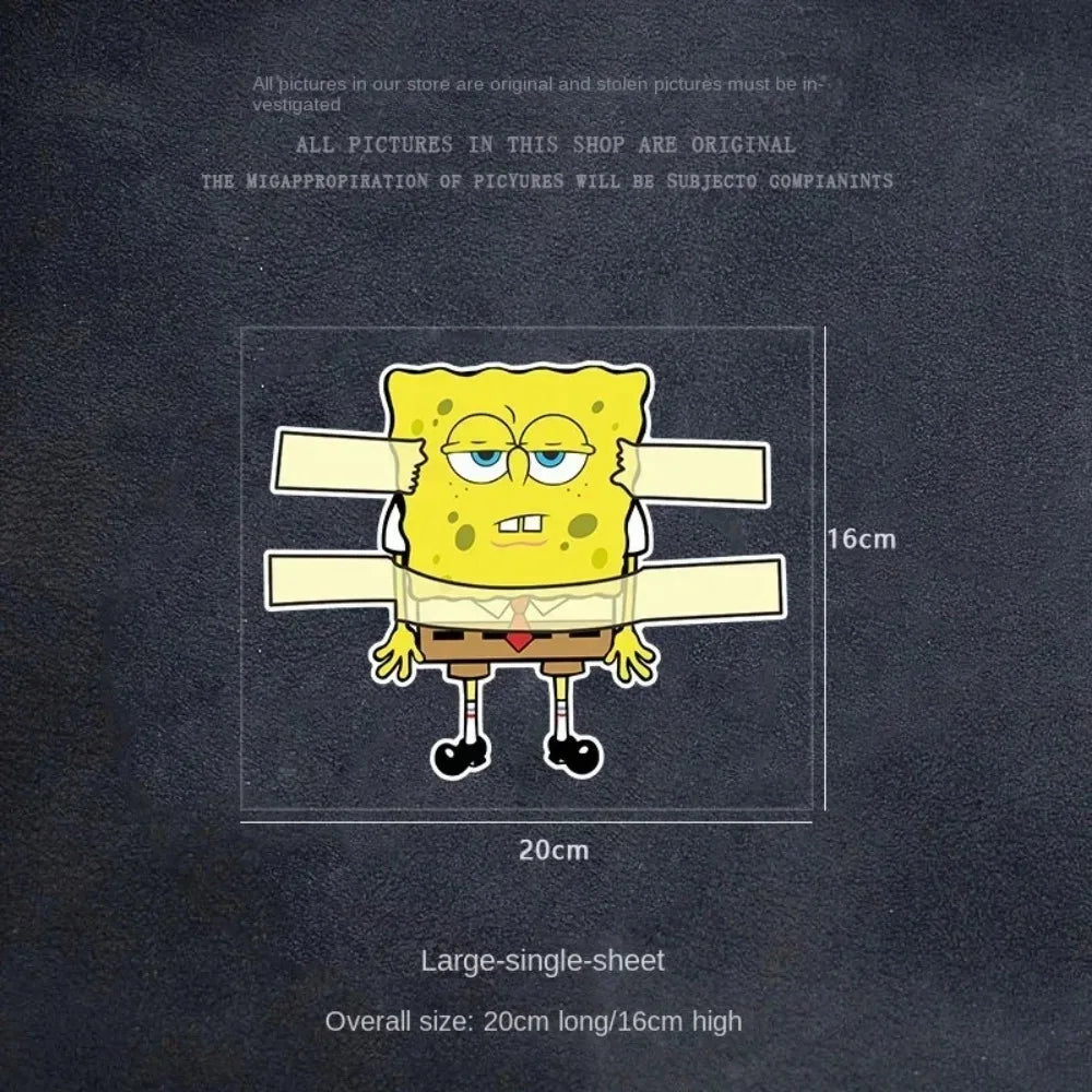 Waterproof Car & Vehicle Stickers Decals Set - SpongeBob Theme, Multiple Colors