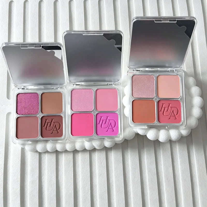 Makeup Set 4 Colors Blush Eyeshadow Contour Lip Gloss & Powder Kit