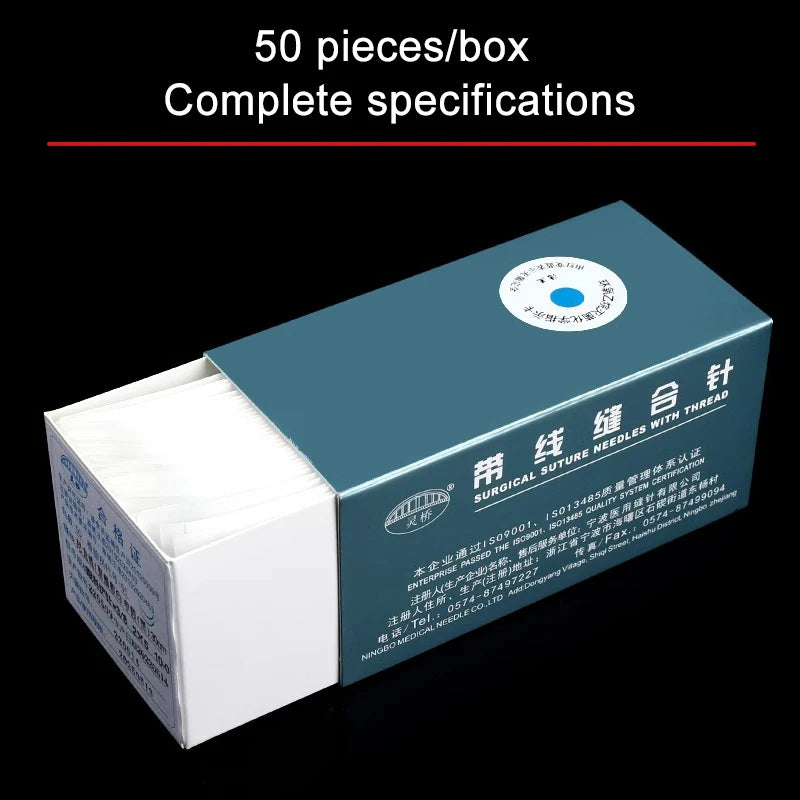 Medical Ophthalmic Suture Needle 10-0 Nylon Monofilament with Needle