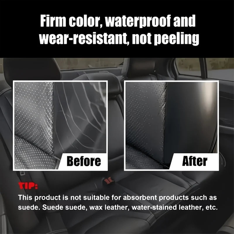 All-In-One Car Scratch Remover Wax - Exterior & Interior Restorer with Gloss, Tire Protectant, Yellowing Repair