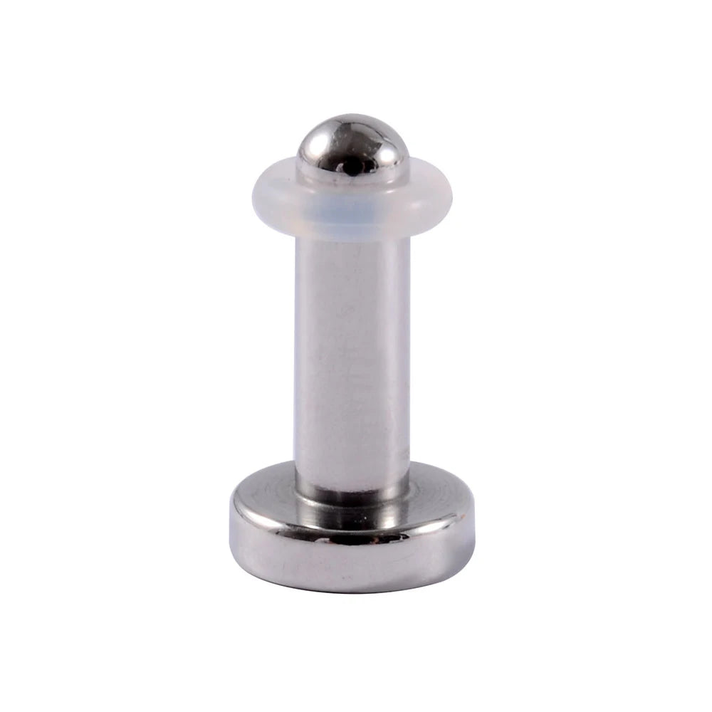 1/19pcs Surgical Steel Mirror Face Ear Plugs Tunnels Body Piercing Jewelry
