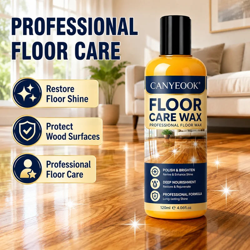 120ml Wood Floor Wax - Natural Oil for High-Gloss, Scratch-Resistant Finish
