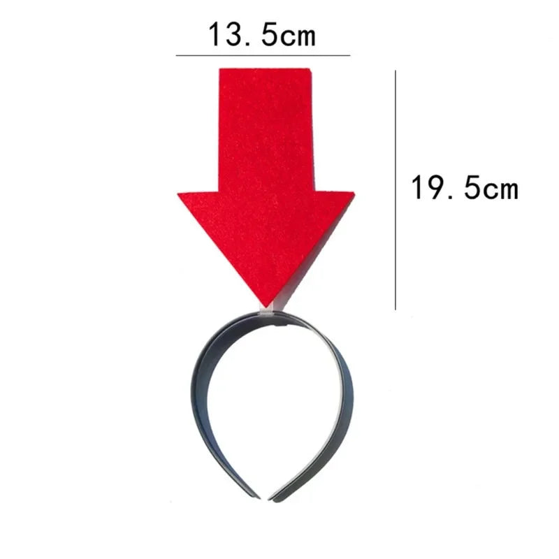 Unisex Arrowhead Shape Headband - Cute Festival Hair Accessory for Photos & Parties