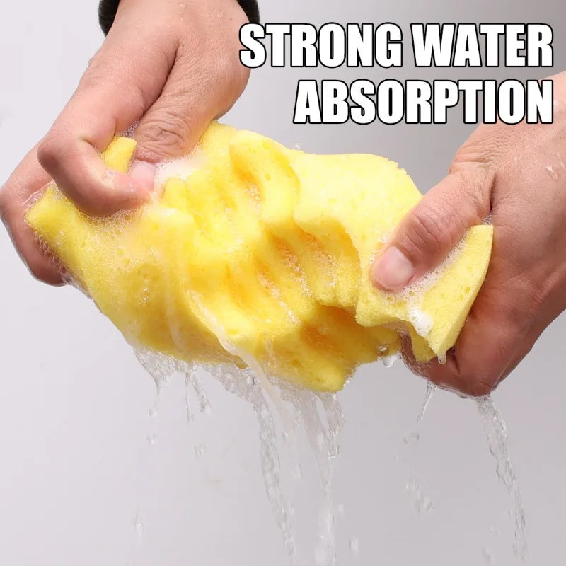 Large Car Wash Sponge Block - High Density Water Absorbent Cleaning Tool