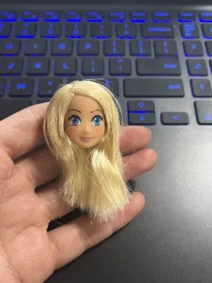 1/12 Doll House Girl Doll Without Head - DIY Nude Movable Body, 25cm