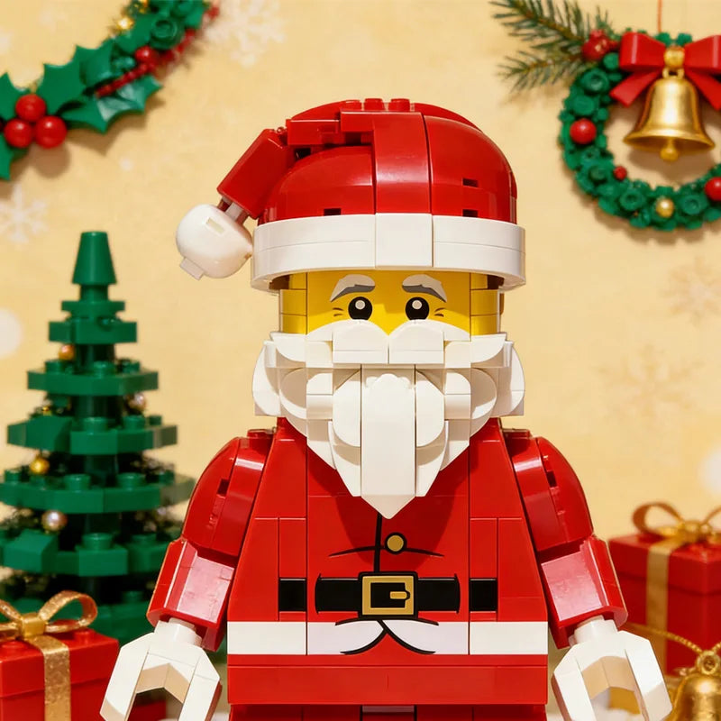 761pcs Santa Minifigure Building Block Set Holiday Christmas Gift