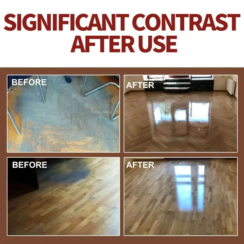 Furniture and Floor Wood Wax Oil - Almond & Beeswax Polish Cream, Quick Application