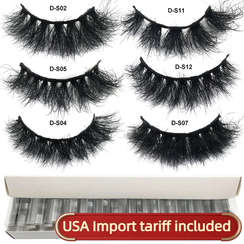 Wholesale Mink Eyelashes 10-50 Pairs Bulk Volume Fluffy Natural False Lashes