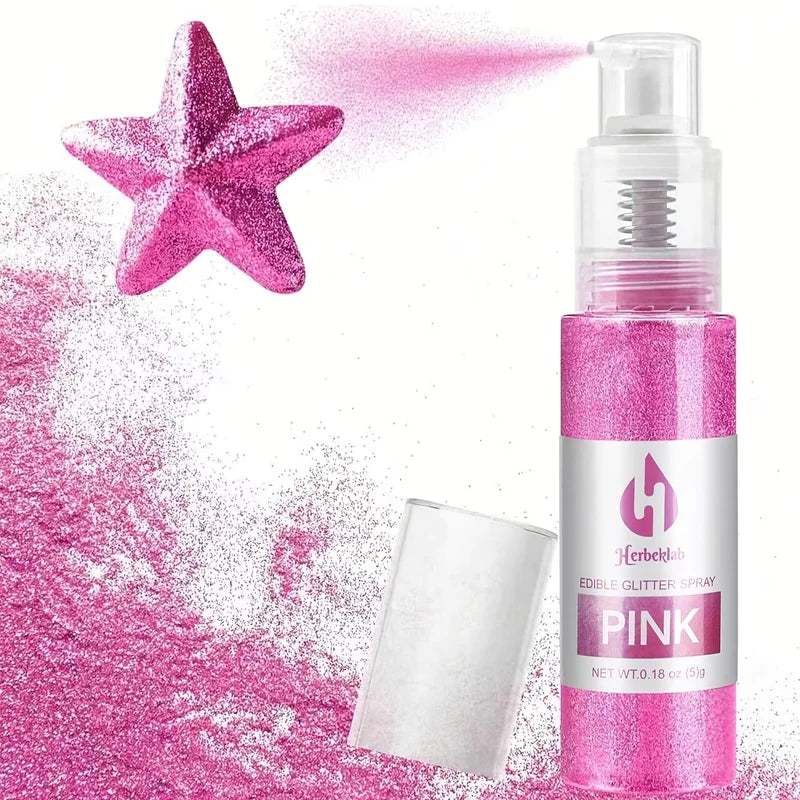 Glitter Spray for Cake Decorating and DIY Crafts - Lust Birthday & Halloween Glitter Powder