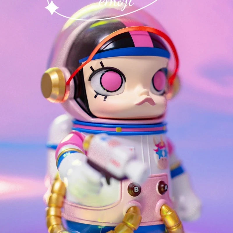 Space Molly Emoj Series Surprise Blind Box Figurine Desktop Ornament Set