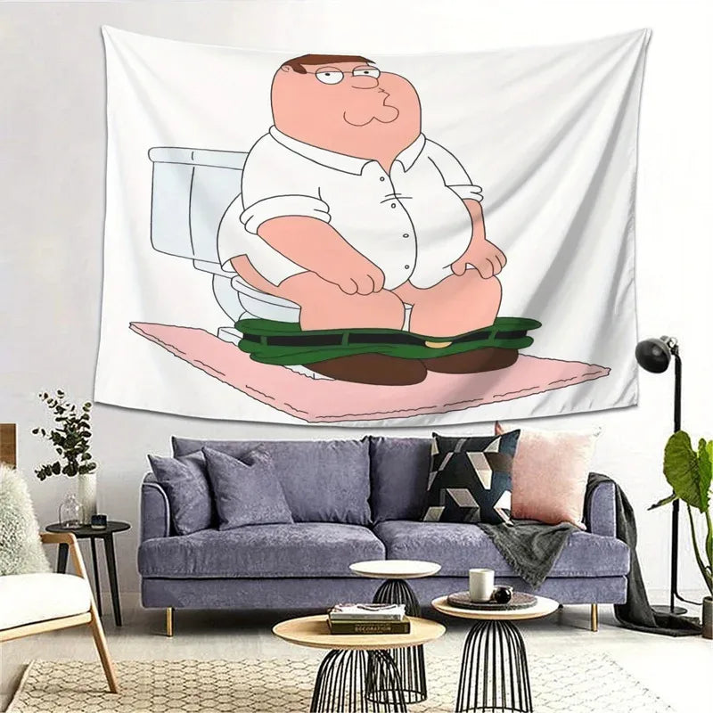 Peter Griffin Tapestry Wall Art for Man Caves & Game Rooms - Multiple Sizes