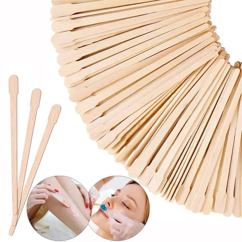 Disposable Wax Sticks for Hair Removal, Eyebrow & Lip Shaping, 200/500 Pcs