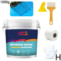 Water-Based Polyurethane Waterproof Coating for Exterior Walls & Roofs - Leak Repair, Eco-Friendly, 300g-1000g