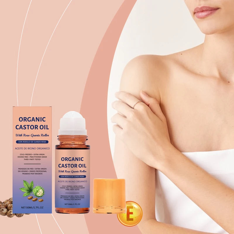 Castor Oil Moisturizing Serum with Soothing Essence Ball - Deep Hydration & Skin Nourishment