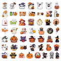 50-Piece Halloween Sticker Set - Decorative Decals for Notebooks & Phone Cases
