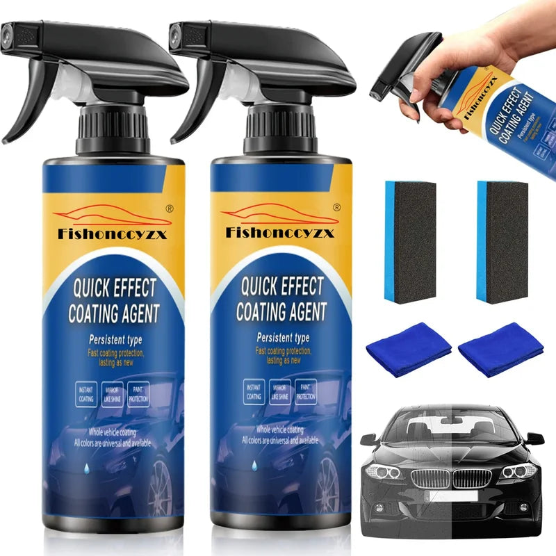 Car Coating Spray Waterless Wax & Scratch Repair - Fast Protective Shine