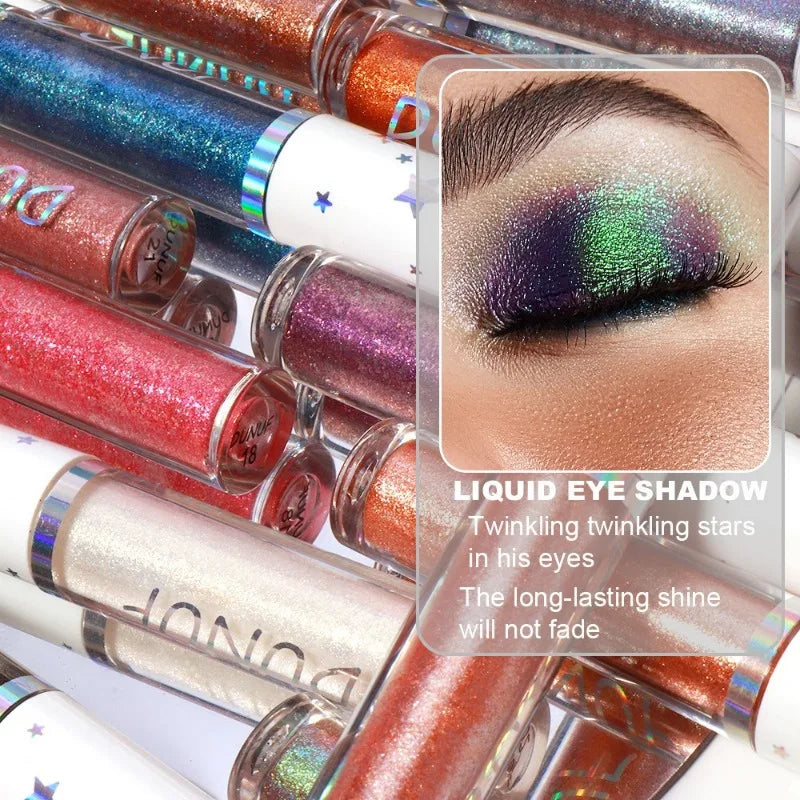 24-Color Liquid Eyeshadow Stick Metallic Glitter Waterproof Stage Makeup