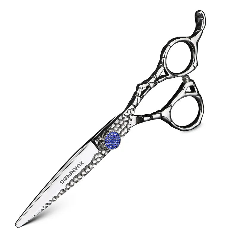 6 Inch Hair Cutting and Thinning Scissors - Professional Japanese 440C Steel Barber Shears