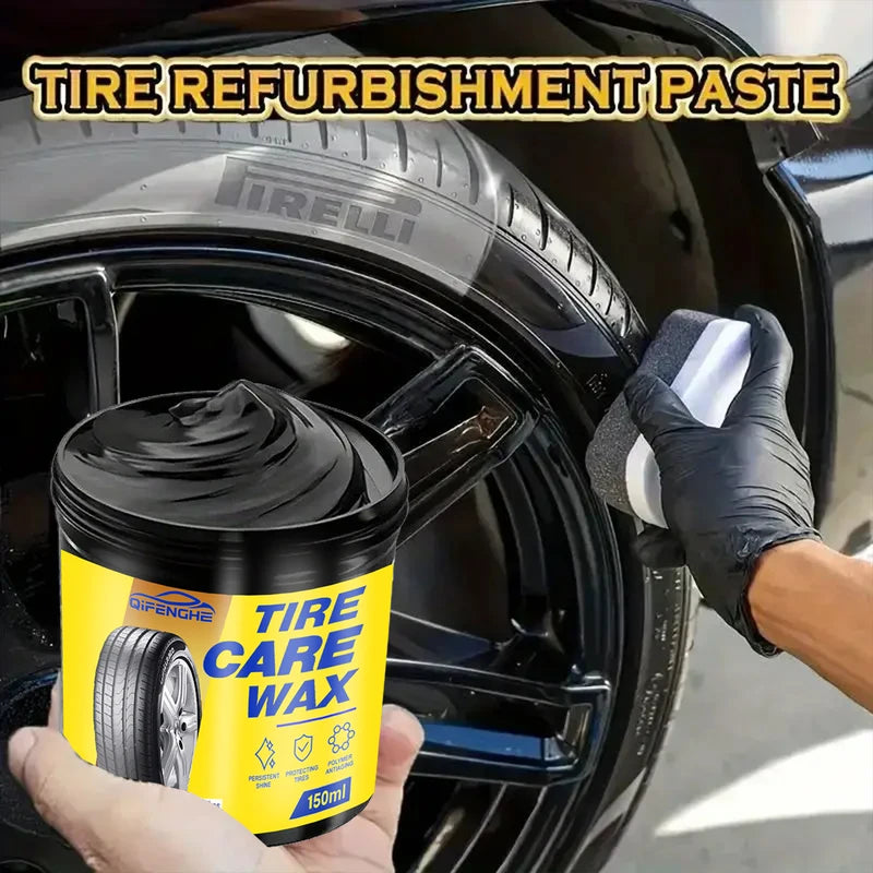 Car Tire Shine Wax - Long-Lasting Gloss & Anti-Aging Protection for All Vehicles